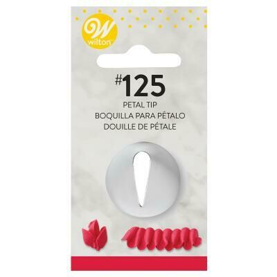 Wilton Decorating Tip #125 Petal Flower Carded Wilton Decorating Tip #125 Petal Flower Carded
