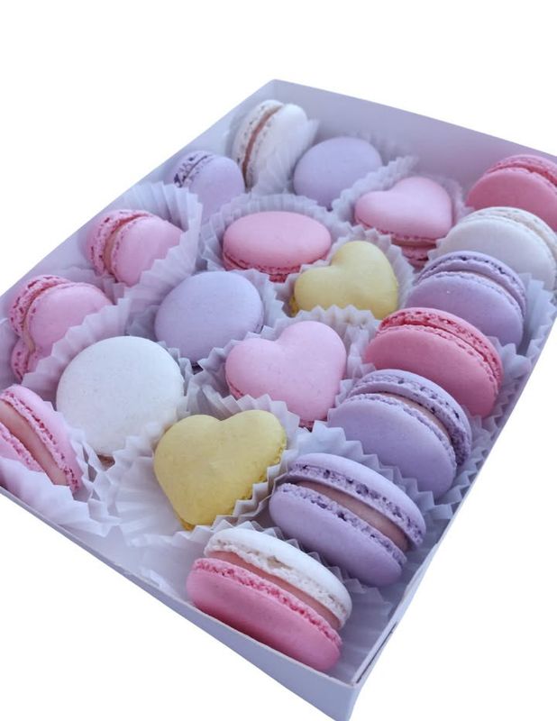Caja clásica 20 piezas - Macarrons San Valentin - Puebla y Cholula