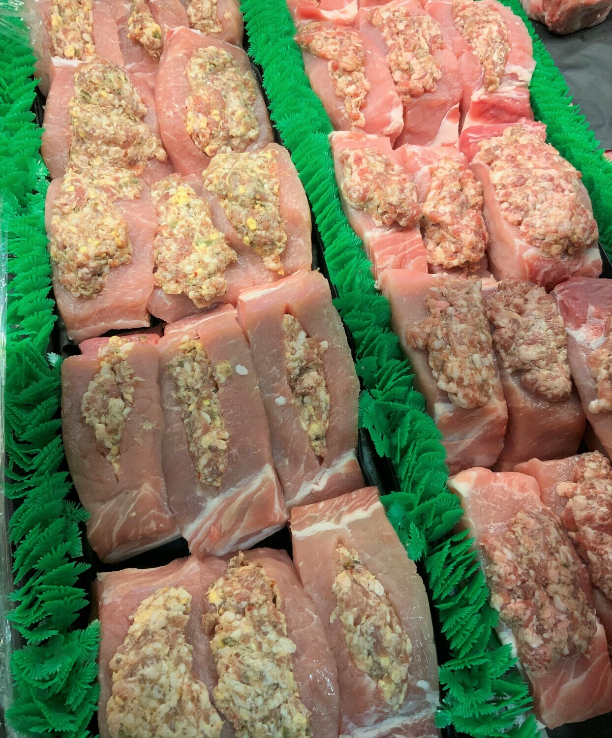 Sausage stuffed porkchops (2) Sausage stuffed porkchops (2)