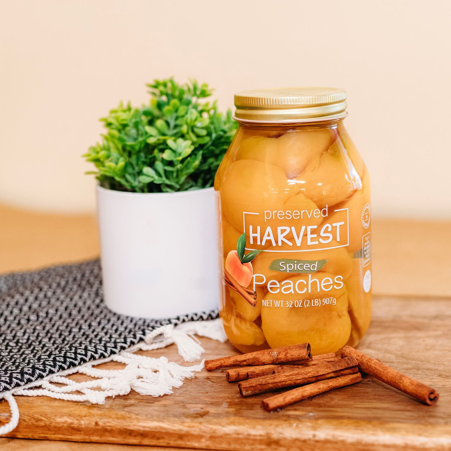 Preserved Harvest Spiced Peaches