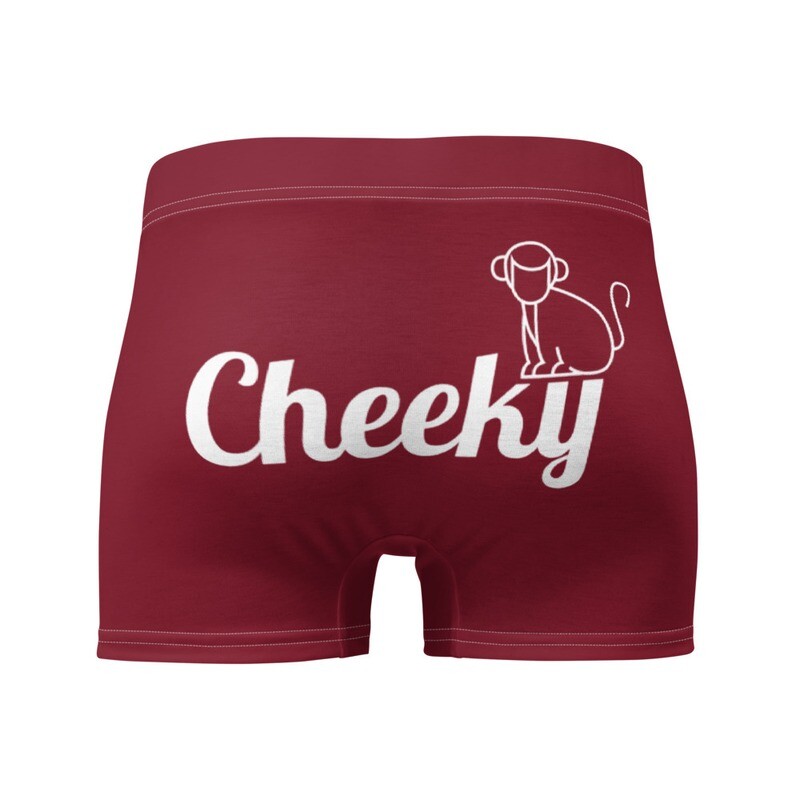 Cheeky Monkey Boxer Briefs (Red)