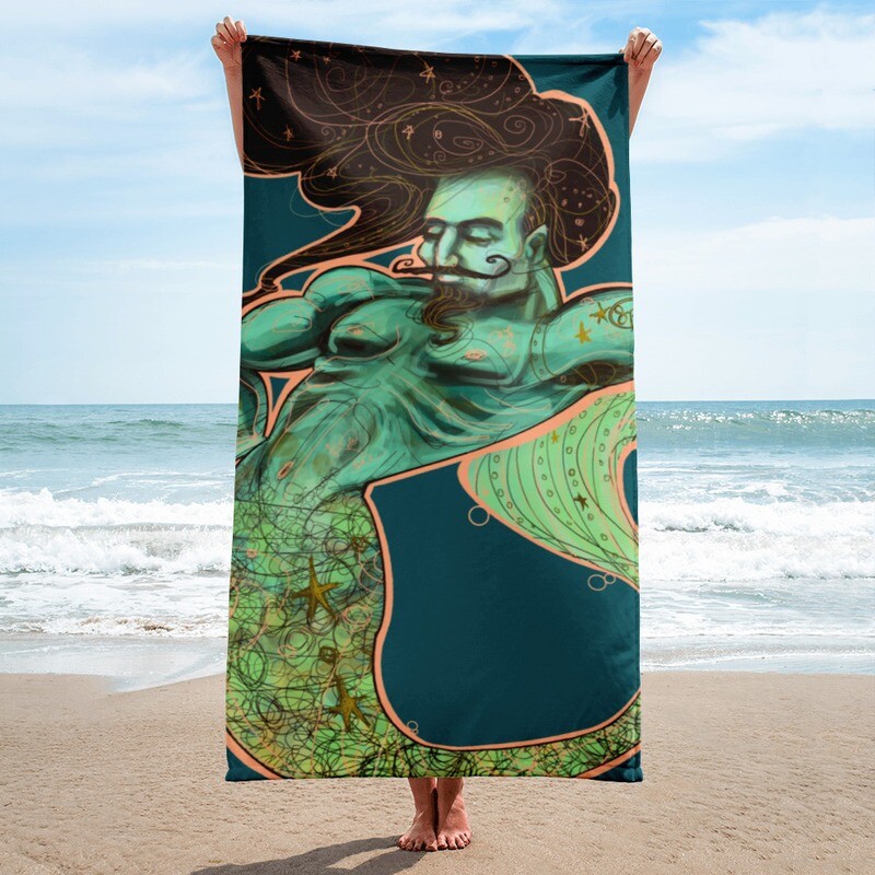 Sorbet of the Sea by Spencer P. Meyers: Beach Towel