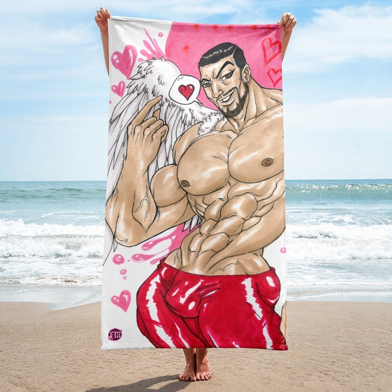 VALENTINE by Juan Antonio Fontanez: Beach Towel