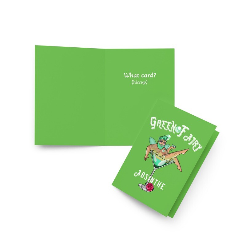 Everyday Greeting Card: Green Fairy Design by Jason G. Layman
