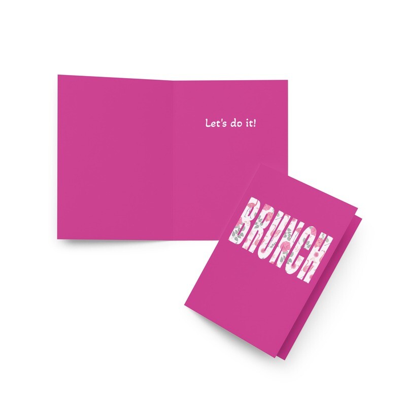 Invitation Greeting Card: Brunch Design