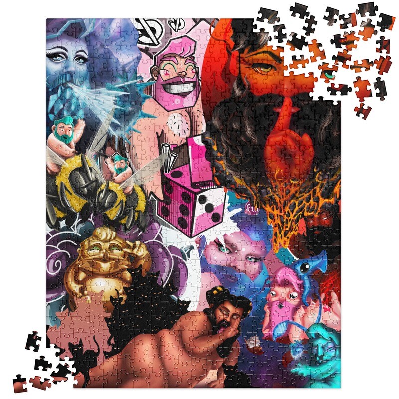 FatMarker RE: 520 Piece Jigsaw Puzzle