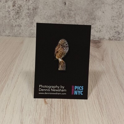 Metal Lapel Pins - Burrowing Owl