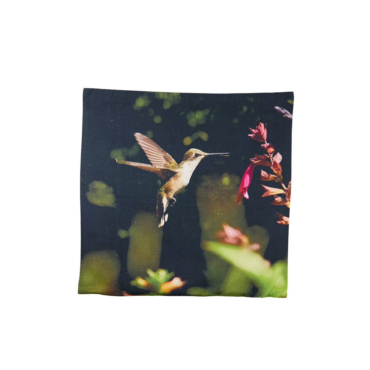 Pillow Cover - Ruby-throated Hummingbird