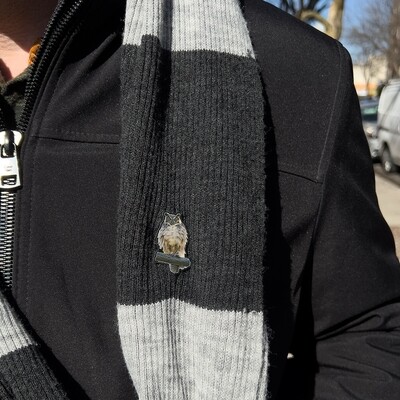 Metal Lapel Pins -  Great Horned Owl