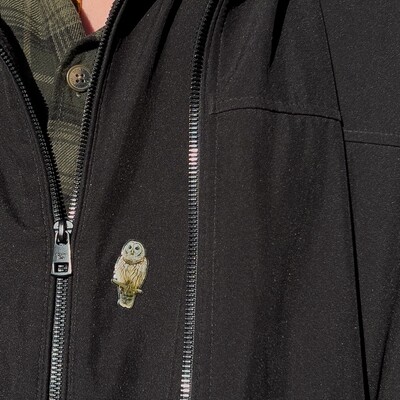 Metal Lapel Pin - Barred Owl