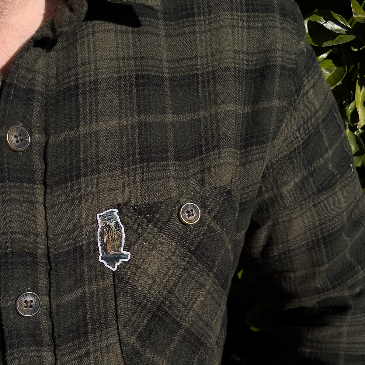 Metal Lapel Pin - Flaco the Eurasian Eagle-Owl