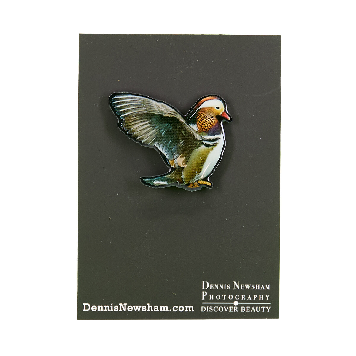 Metal Lapel Pin -Mandarin Duck