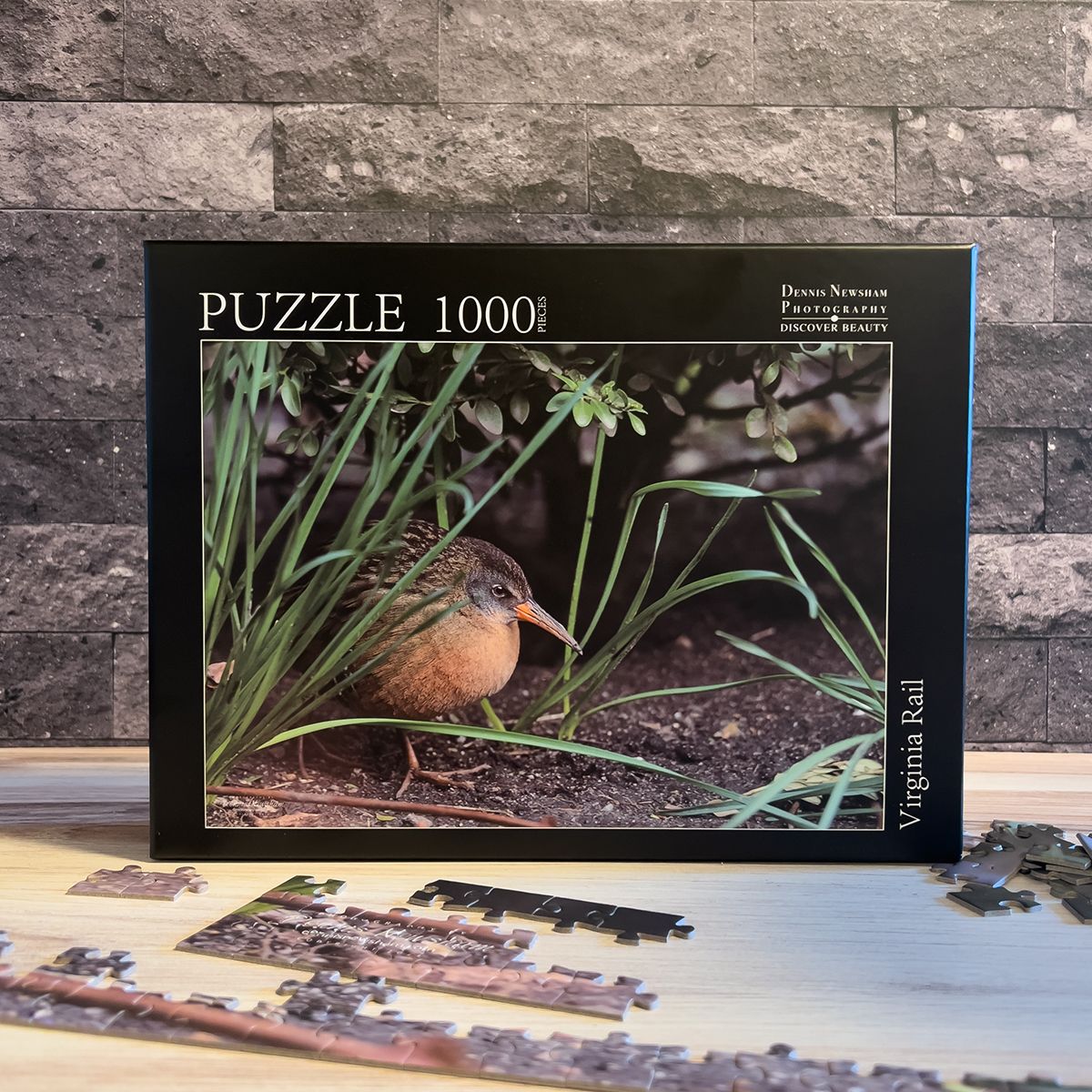 Virginia Rail 1000 piece puzzle – Bryant Park NYC bird photography by Dennis Newsham