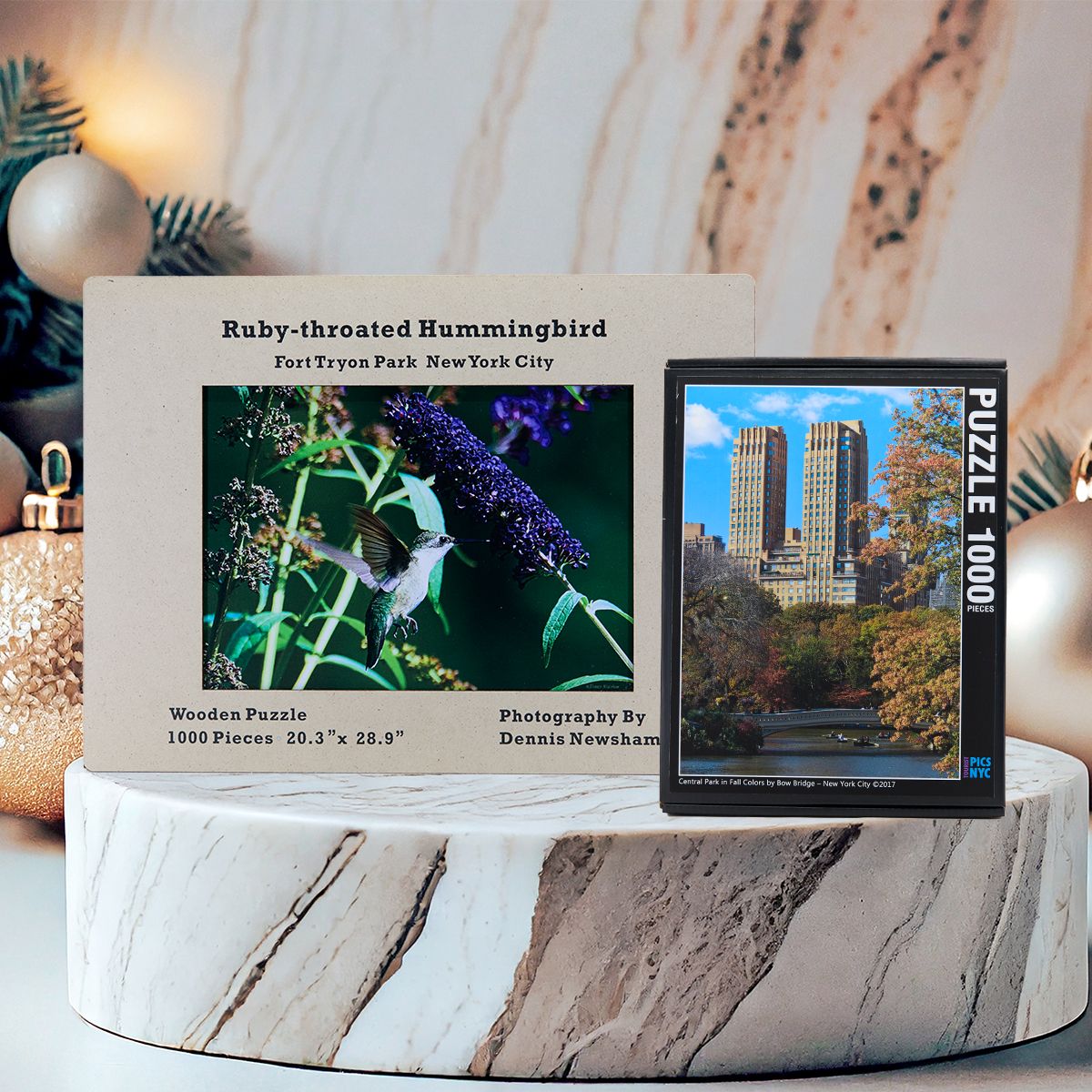 Ruby-throated Hummingbird Wooden Puzzle