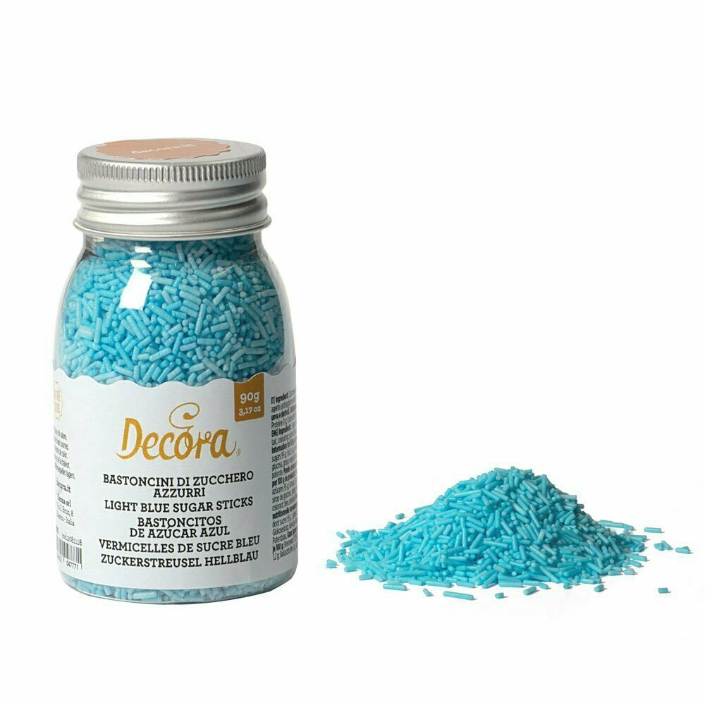 Bastoncini di zucchero - azzurro chiaro