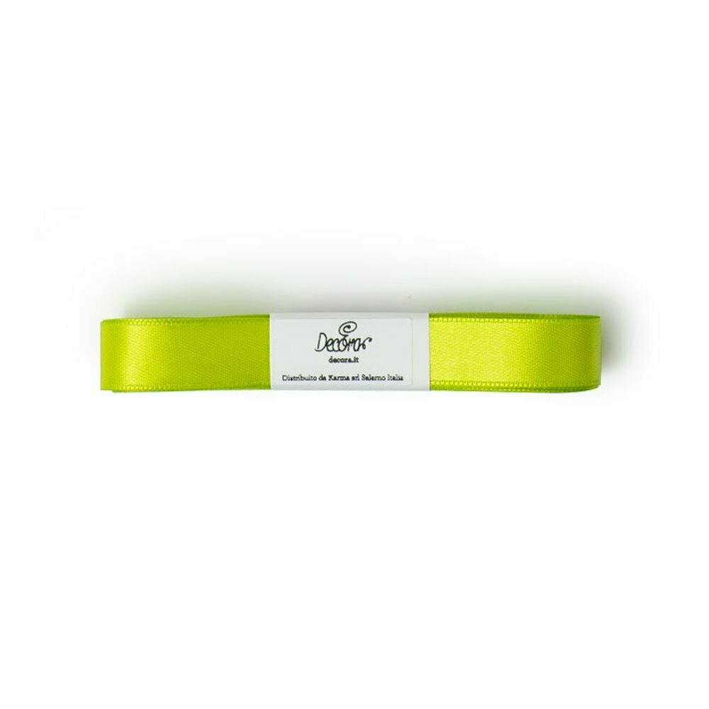 Matassina in doppio raso - verde 1,5 cm x 5 m