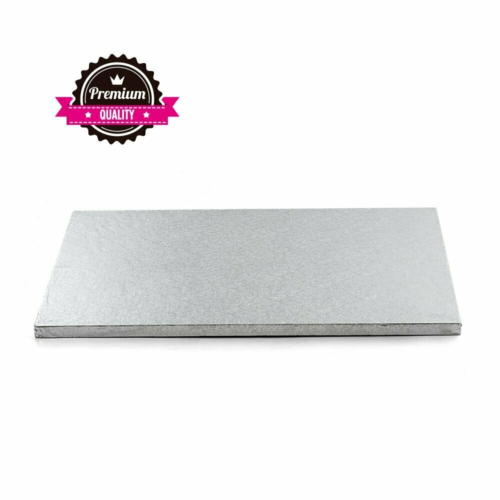 Sottotorta rettangolare argentato - 30 x 40 x 1.2h cm