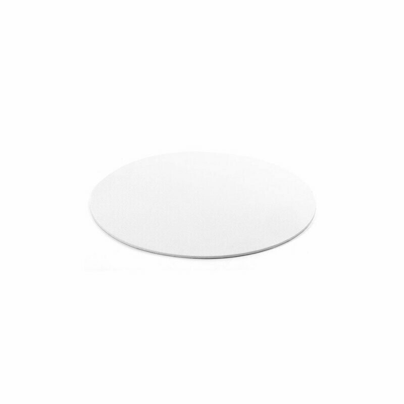 Sottotorta rigido sottile bianco - 16 cm