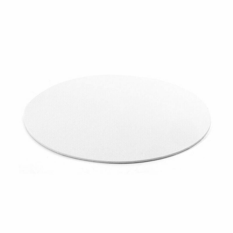 Sottotorta rigido sottile bianco - 25 cm