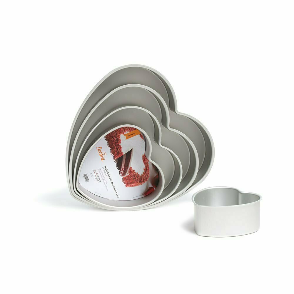 Teglia professionale cuore alta 7,5 cm - 20 cm