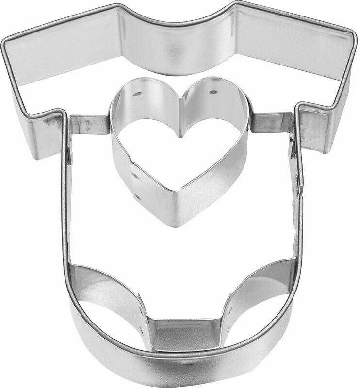Tagliabiscotti -  body neonato con cuore