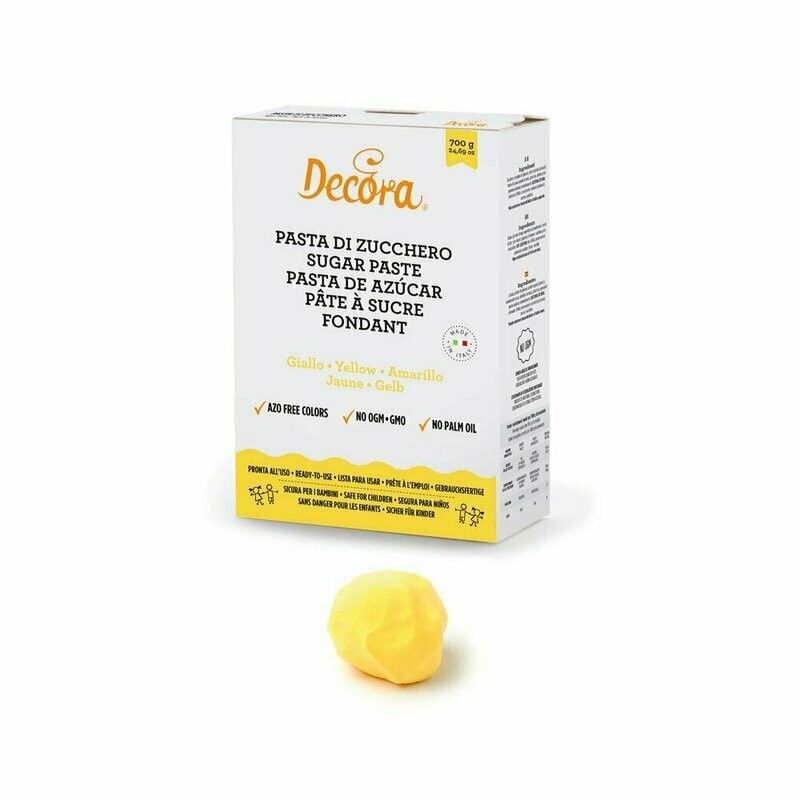 Pasta di zucchero 700 g - giallo
