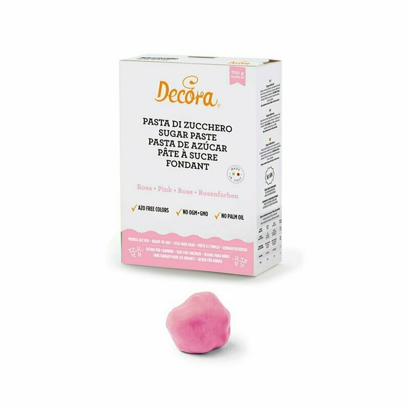 Pasta di zucchero 700 g - rosa