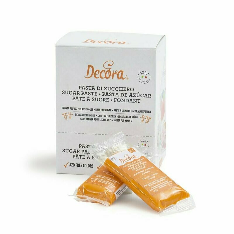 Pasta di zucchero 100 g - arancione