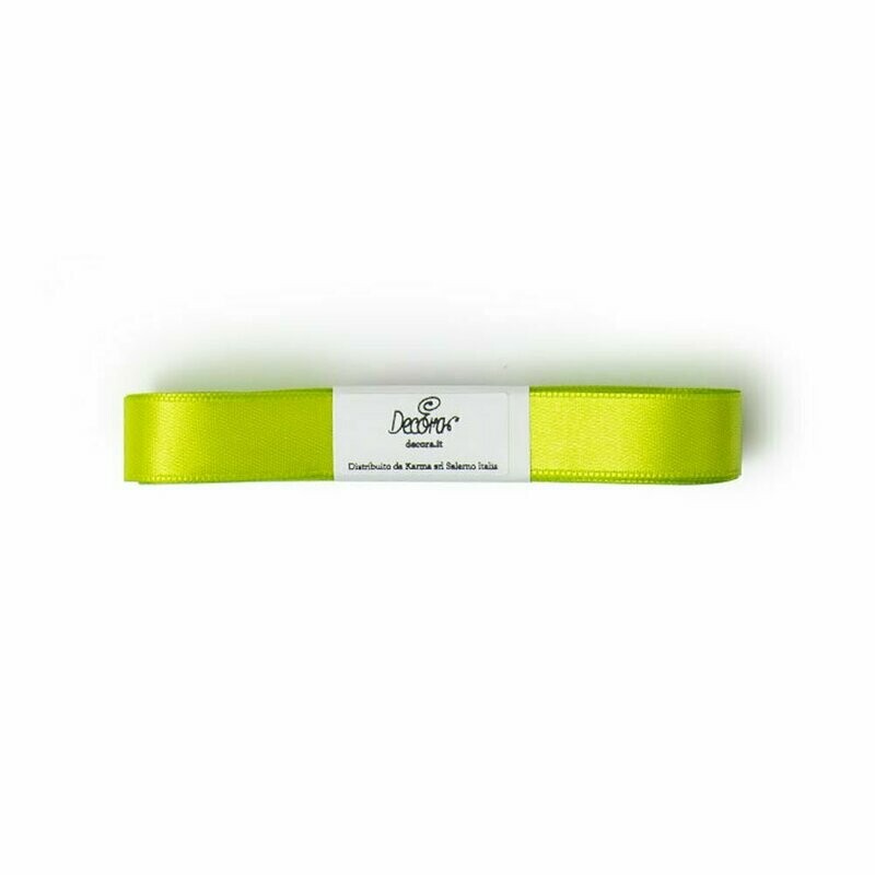Matassina in doppio raso - verde 1,5 cm x 5 m