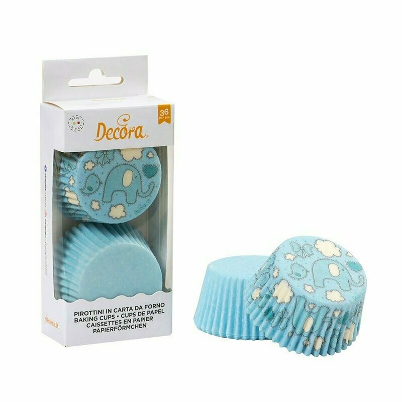 Pirottini muffin - Elefantino blu