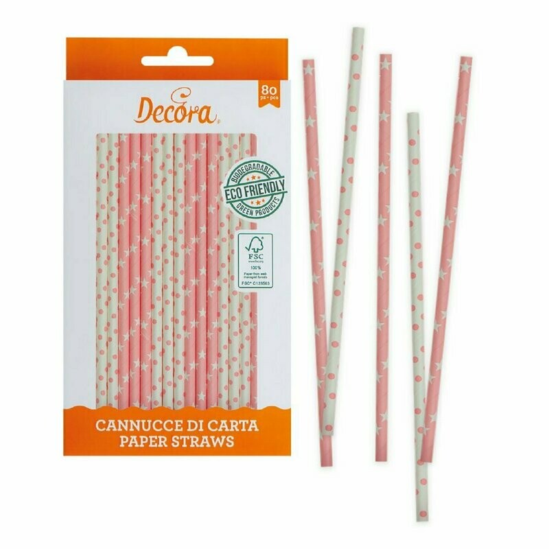 Cannucce - rosa e bianco