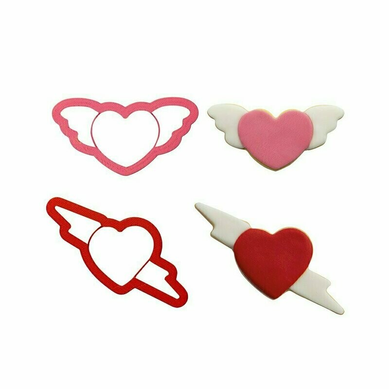 Set di 2 tagliabiscotti - San valentino Set di 2 tagliabiscotti - San valentino