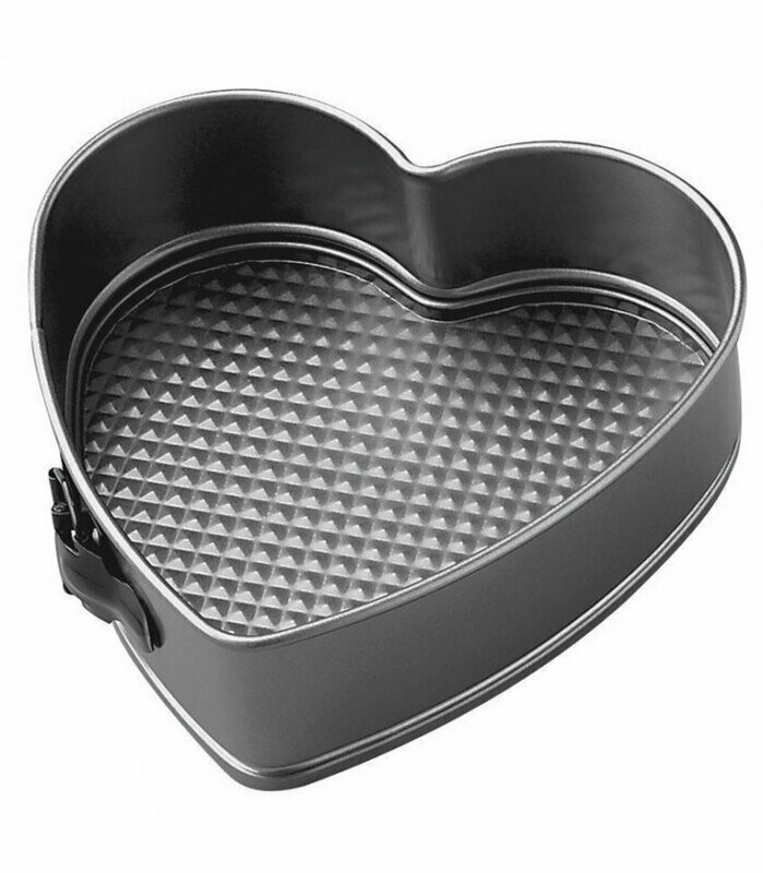 Stampo a cerniera con fondo mobile a cuore - 11 cm