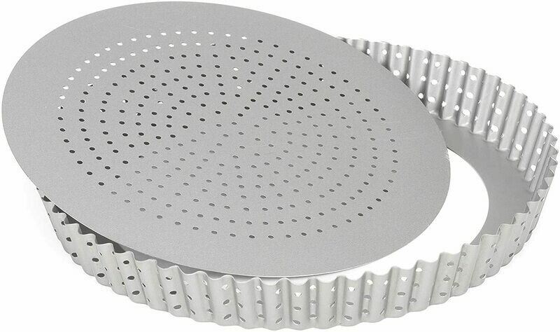 Stampo per crostata con fondo mobile microforato - 24 cm