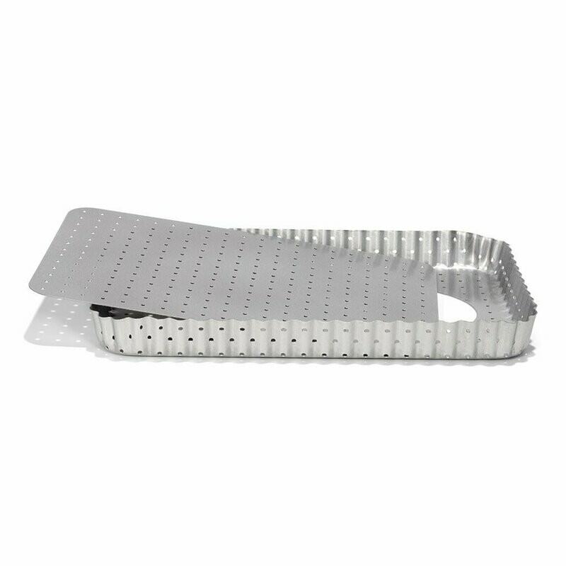Stampo per crostata rettangolare microforato - 22 x 32 cm