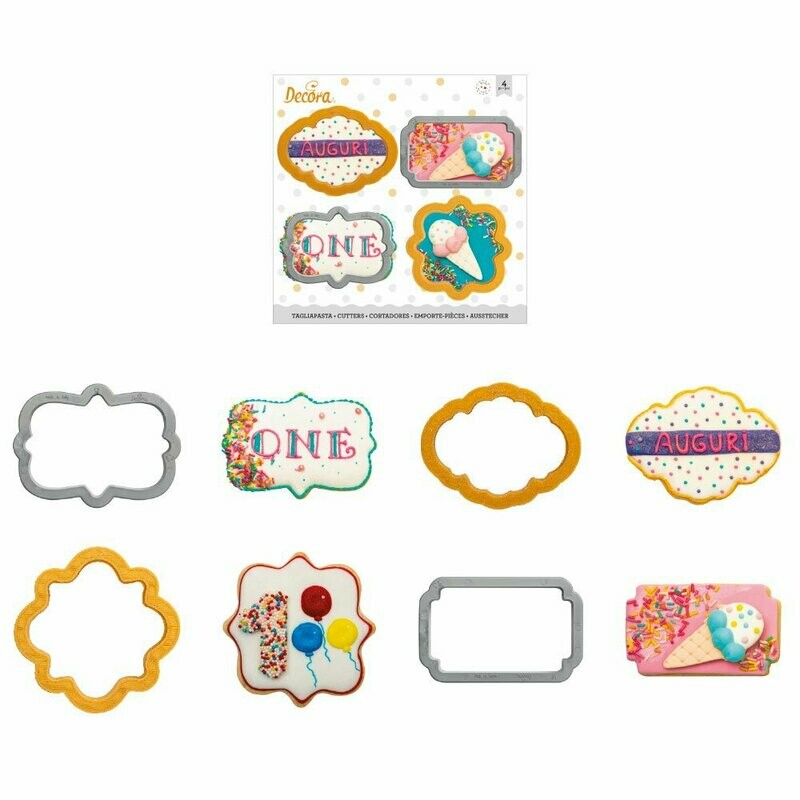 Set di tagliabiscotti - cornici piccole