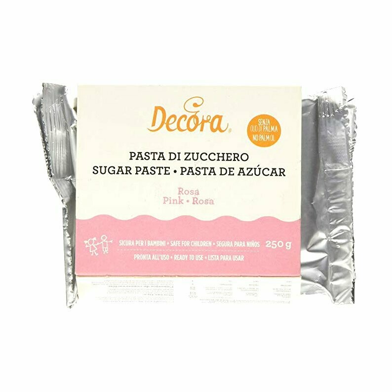Pasta di zucchero 250 g - rosa