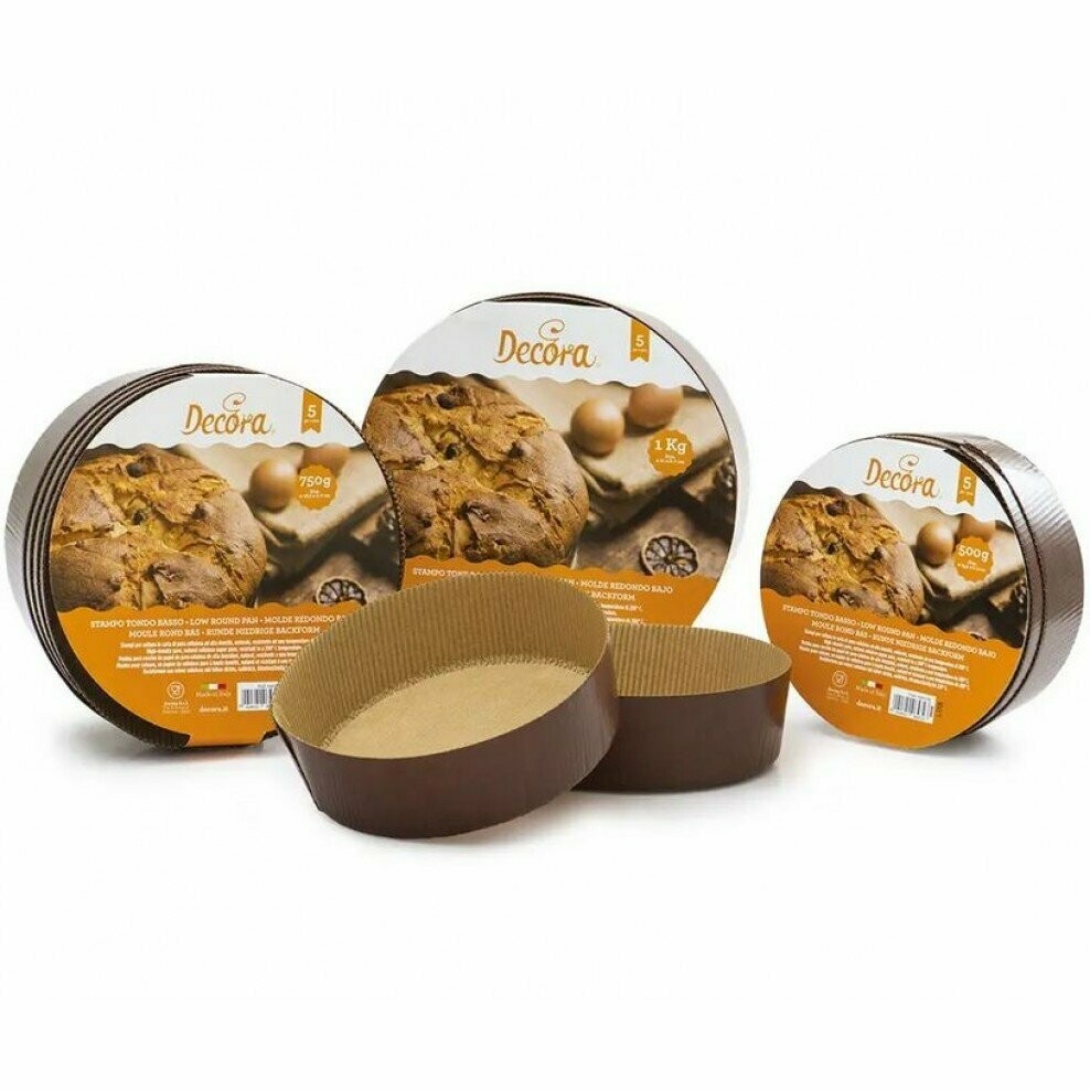 Stampo in carta per veneziana/panettone basso - 750 g Stampo in carta per veneziana/panettone basso - 750 g