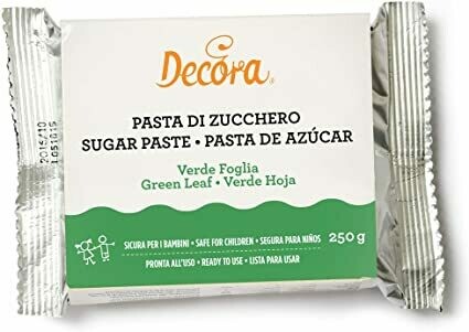 Pasta di zucchero 250 g - verde Pasta di zucchero 250 g - verde