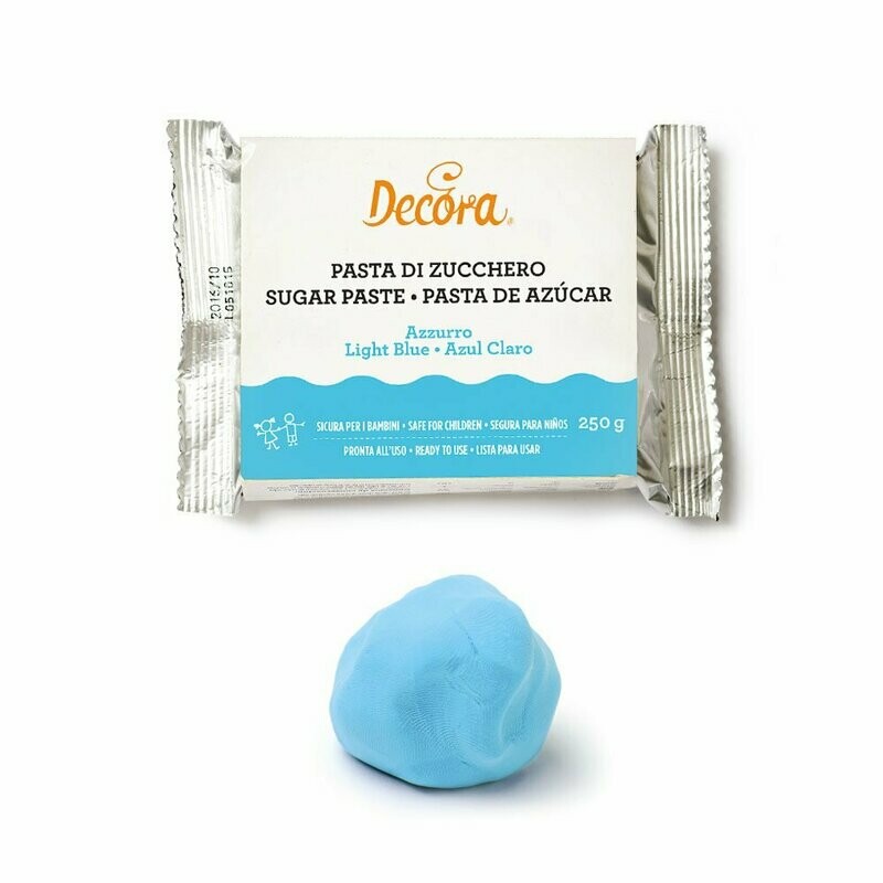 Pasta di zucchero 250 g - azzurro