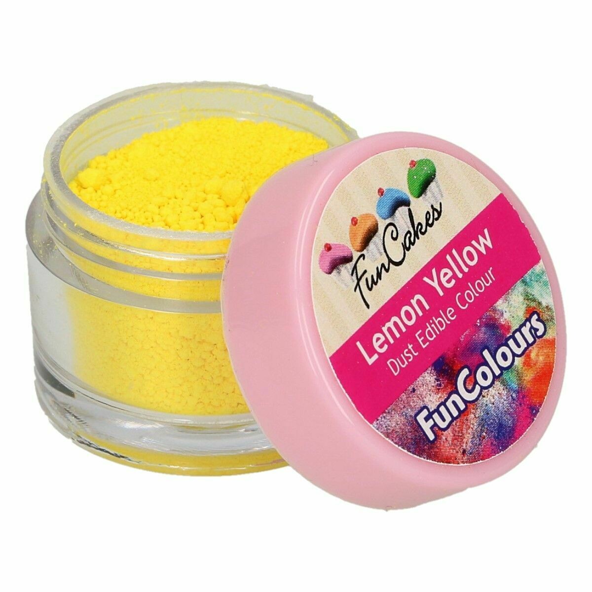 Polvere colorata edibile - giallo limone