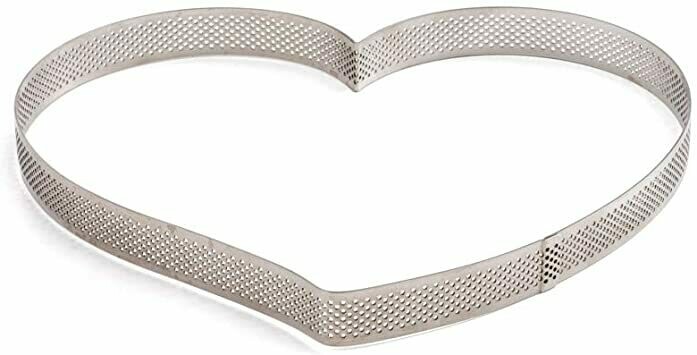 Anello microforato a cuore - 24 x 22 x 3,5h cm