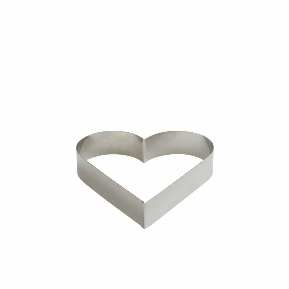 Anello inox a cuore - 14 x 4,5h cm