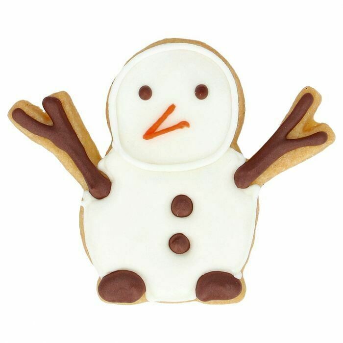 Tagliabiscotti - pupazzo di neve con braccia