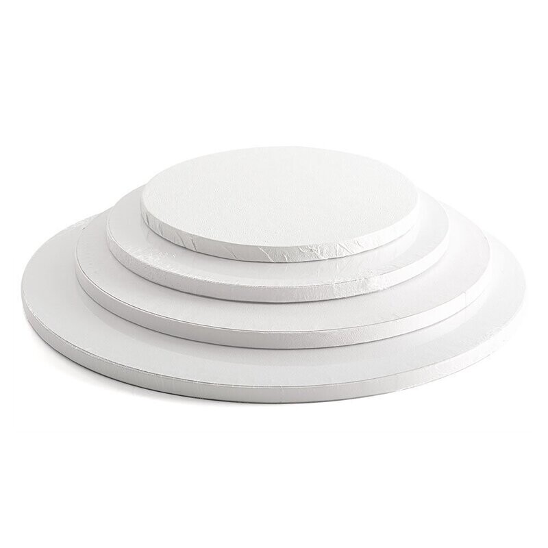 Sottotorta tondo rigido bianco - 26  x 1.2 h cm