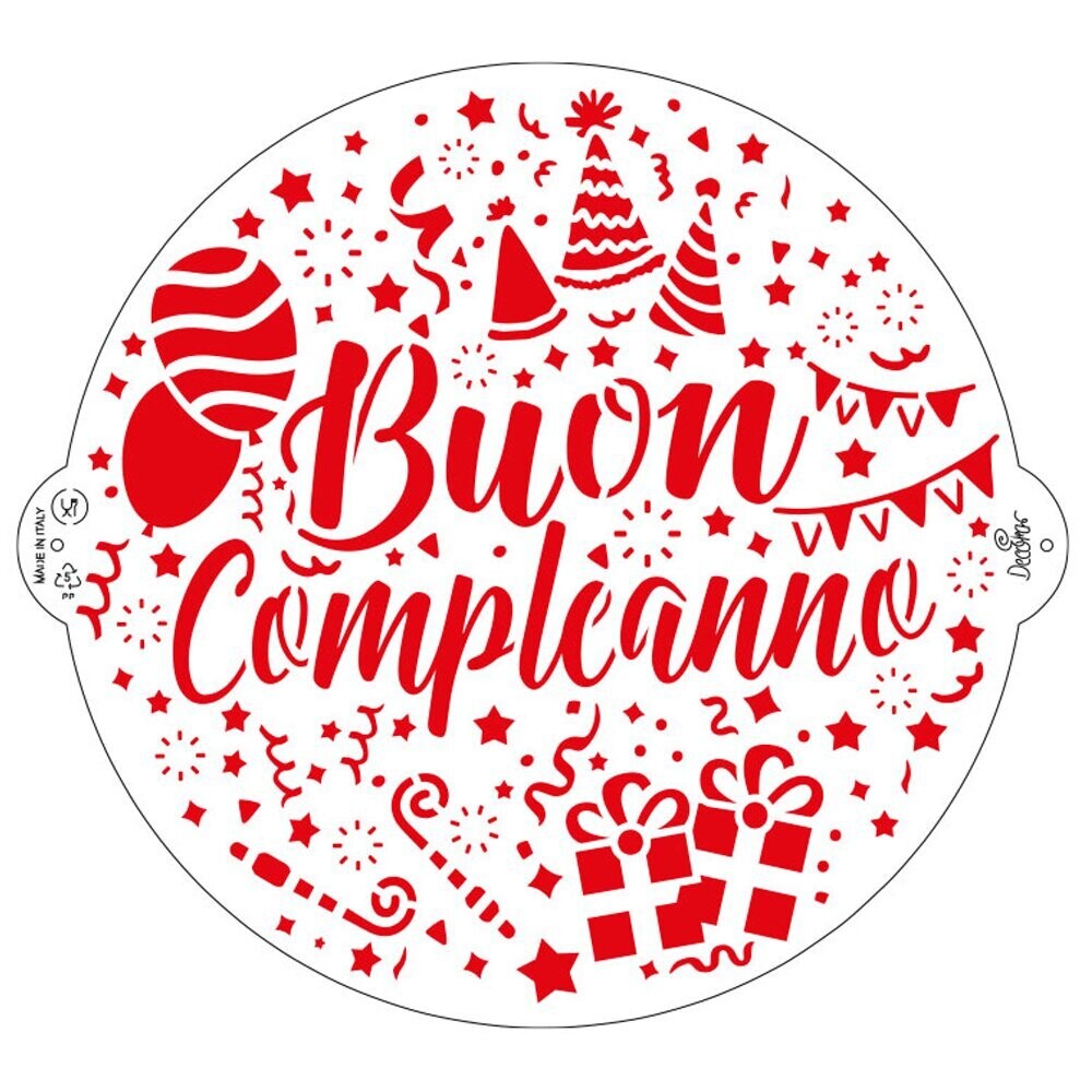 Stencil - Buon Compleanno Stencil - Buon Compleanno