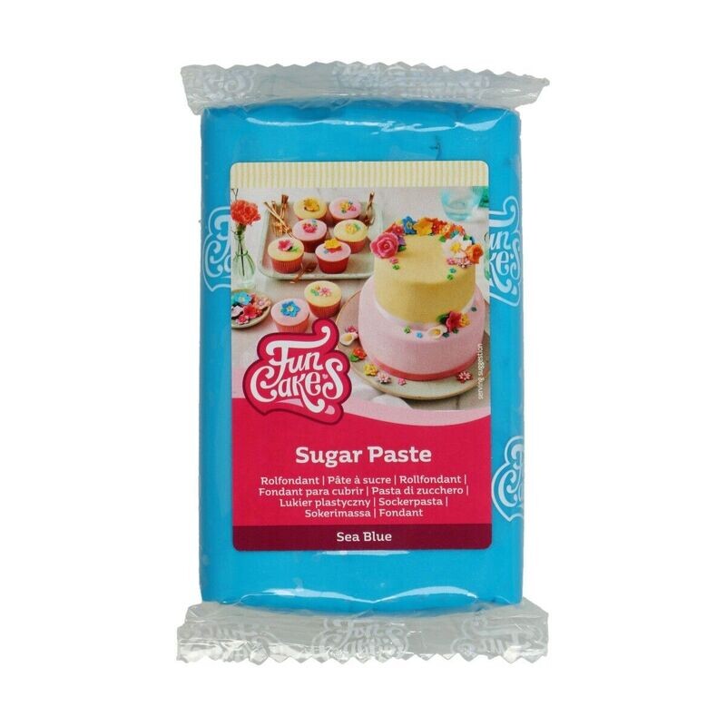 Pasta di zucchero 250 g - azzurro mare