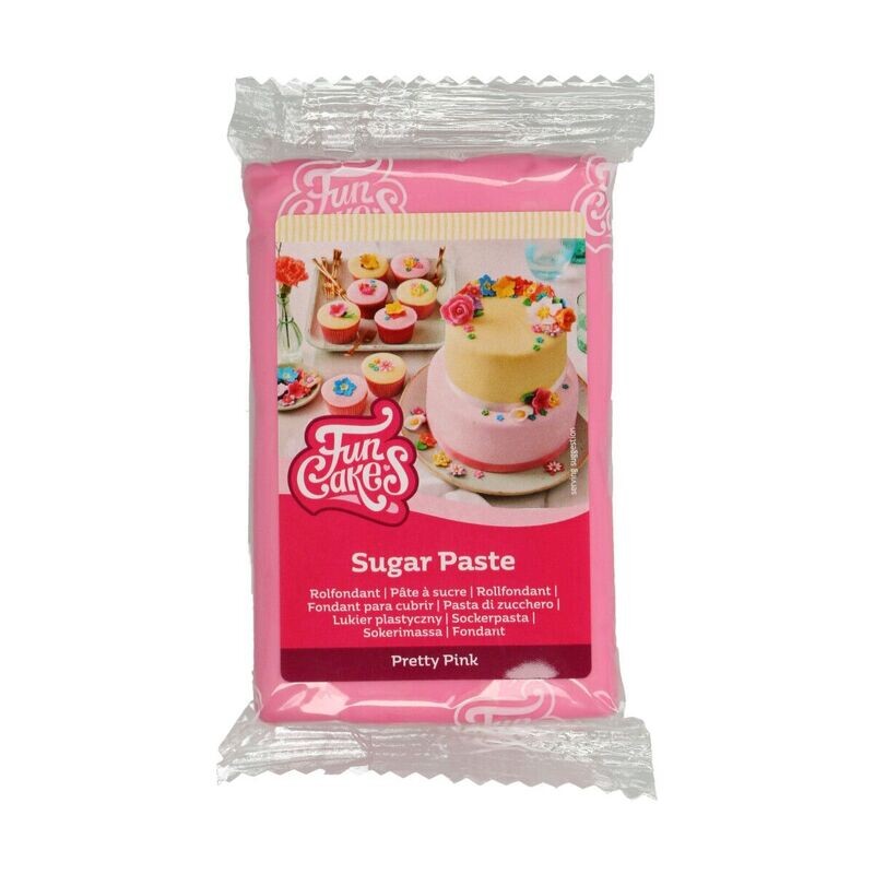 Pasta di zucchero 250 g - rosa pretty