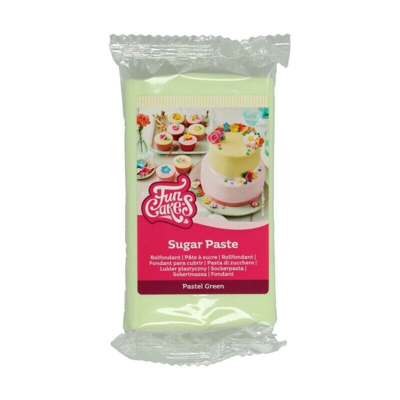 Pasta di zucchero 250 g - verde pastello