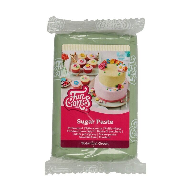 Pasta di zucchero 250 g - verde botanical